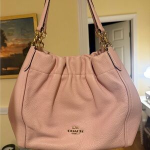 Coach Soft Pink Leather Hobo Bag